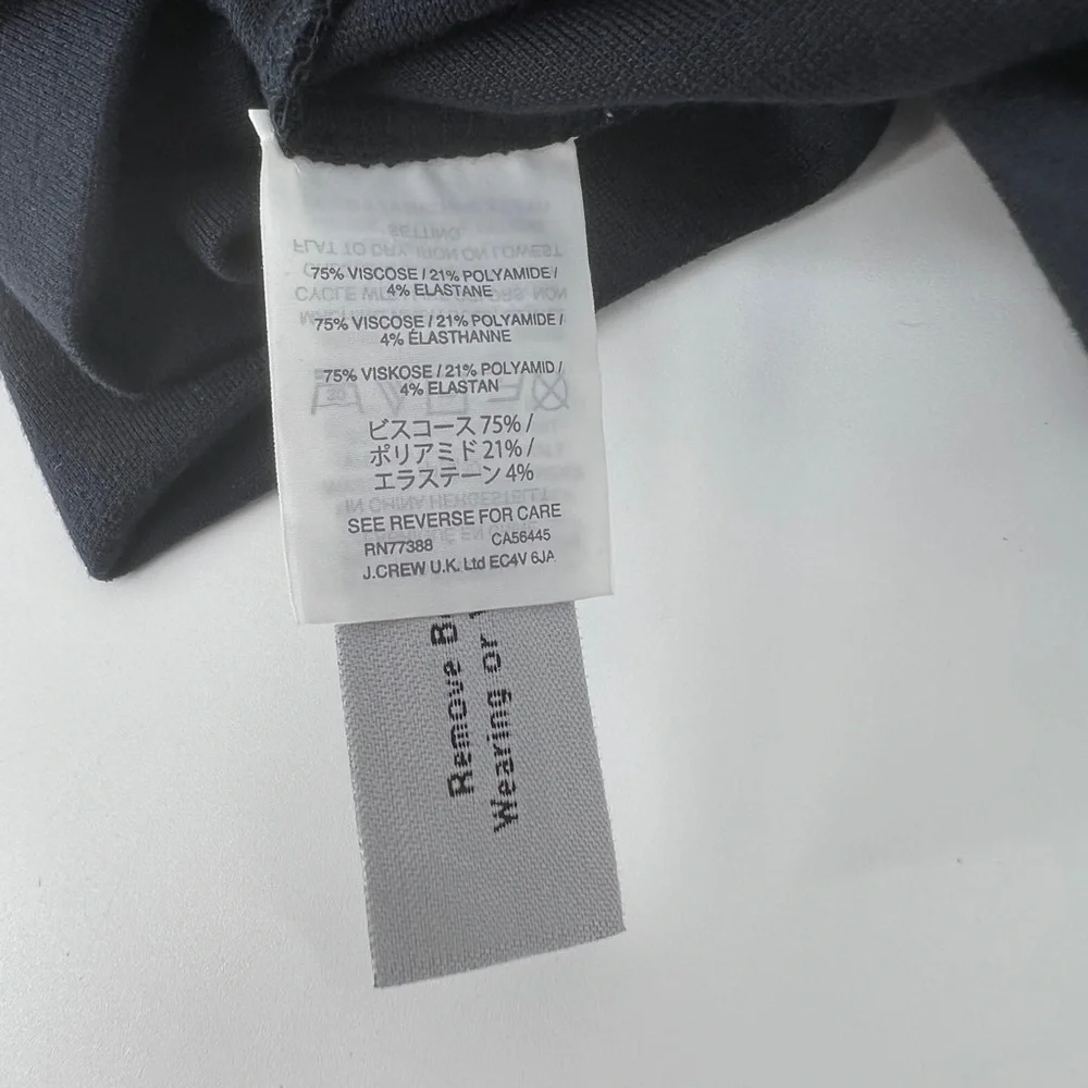 J Crew pleated ponte dress women's size 6 black - Picture 6 of 8
